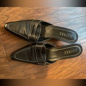 Ralph Lauren Leather Heeled Mule